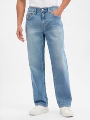 True Religion Dżinsy - Bobby Relaxed Baggy Mężczyźni Bawełna niebieski, 33-32. Niebieskie jeansy męskie True Religion. Za 379.95 zł.