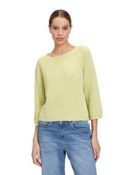 CARTOON Sweter w kolorze zielonym rozmiar: 44. Zielone swetry klasyczne damskie Cartoon, z bawełny, bez kołnierzyka. Za 110.55 zł.