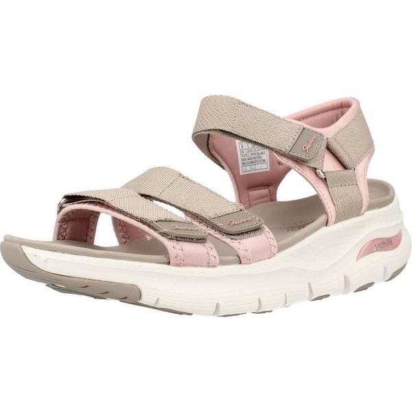 Sandały Kobieta Skechers Arch Fit Fresh brązowy. Brązowe sandały damskie Skechers, bez wzorów, bez obcasa. Za 312.99 zł.