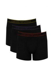Emporio Armani Bokserki "3 Pack" | 1114733-F717 | Mężczyzna | Czarny. Czarne bokserki męskie Emporio Armani, bez wzorów, z bawełny. W wyprzedaży za 179.00 zł.