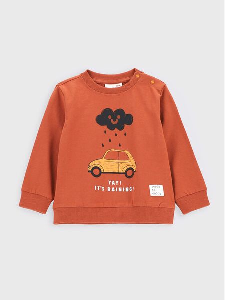 Coccodrillo Bluzka ZC2143102CON Brązowy Regular Fit. Brązowe t-shirty chłopięce COCCODRILLO, bez wzorów, z bawełny, bez ramiączek. Za 39.99 zł.