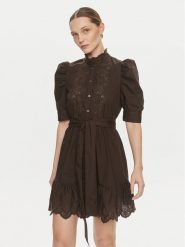 Gap Sukienka koszulowa 792564 Czarny Regular Fit. Czarne sukienki damskie GAP, m, bez wzorów, z bawełny, bez kołnierzyka, bez ramiączek, koszulowe. Za 279.99 zł.