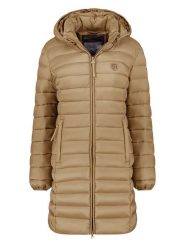 Geographical Norway Płaszcz pikowany "Atikotal" w kolorze beżowym rozmiar: S. Brązowe płaszcze damskie Geographical Norway, s, bez wzorów. Za 183.15 zł.