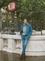 Jeansy męskie niebieskie Harper 375. Niebieskie jeansy męskie Big Star. W wyprzedaży za 249.99 zł.