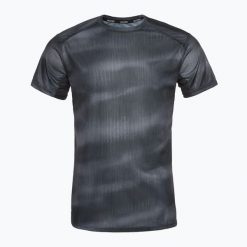 Koszulka do biegania męska Mizuno DryAeroFlow Graphic Tee. Czarne t-shirty sportowe męskie Mizuno, l, z materiału, bez ramiączek, do biegania. Za 129.99 zł.