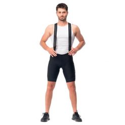 Męskie Spodenki Na Szelkach Limer GTS II. Czarne szorty męskie RADVIK, z dzianiny, bez kołnierzyka. Za 217.99 zł.