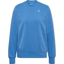 Damska bluza z okrągłym dekoltem Hummel Pulse. Niebieskie bluzy bez kaptura damskie HUMMEL, bez wzorów, bez ramiączek, bez kaptura. Za 181.00 zł.