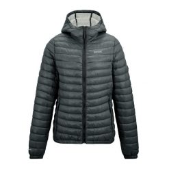 Kurtka Ocieplana Damska Hurden. Szare kurtki damskie Regatta, bez wzorów, z puchu, bez kaptura. Za 271.99 zł.