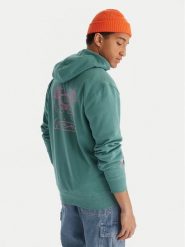 Quiksilver Bluza Graphic Hood Zip EQYFT05133 Zielony Regular Fit. Zielone bluzy bez kaptura męskie Quiksilver, l, z syntetyku. Za 319.99 zł.