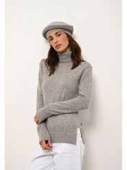 Just Cashmere Kaszmirowy golf "Lexie" w kolorze szarym rozmiar: XL. Szare golfy damskie Just Cashmere, xl, bez wzorów, z kaszmiru, bez ramiączek. Za 267.92 zł.
