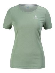 Odlo Koszulka funkcyjna "F-Dry" w kolorze zielonym rozmiar: XL. Zielone bluzki sportowe damskie Odlo, xl, bez wzorów, z materiału, bez ramiączek. Za 136.13 zł.
