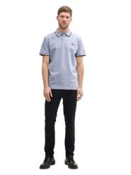 Tom Tailor Koszulka polo w kolorze błękitnym rozmiar: L. Niebieskie koszulki polo męskie Tom Tailor, l, bez wzorów, z bawełny, bez ramiączek. Za 61.46 zł.