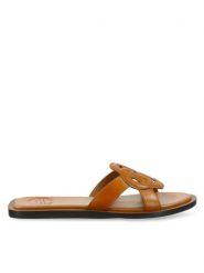 Gant Klapki 30561911 Brązowy. Brązowe klapki damskie Gant, bez wzorów, ze skóry, bez obcasa. Za 499.99 zł.