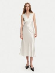 Max Mara Sukienka koktajlowa Glizia 2516221048 Biały Regular Fit. Białe sukienki damskie Max Mara, bez wzorów, z acetatu, wizytowe, bez kołnierzyka, bez ramiączek. Za 1,319.00 zł.