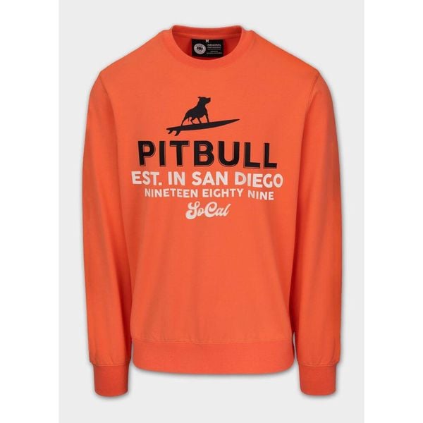 Bluza męska Pitbull SURFING DOG. Czerwone bluzy bez kaptura męskie PITBULL, l. Za 139.99 zł.