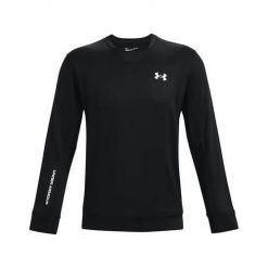 Bluza treningowa męska Under Armour 1366262001. Czarne bluzy bez kaptura męskie Under Armour, bez wzorów, sportowe, bez kołnierzyka, bez ramiączek. Za 413.00 zł.