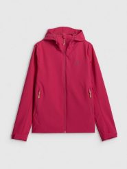 4F Kurtka przejściowa membrana 5000 damska - różowa XXL. Czerwone kurtki damskie 4f, na jesień, l, bez wzorów, bez kaptura. Za 299.99 zł.