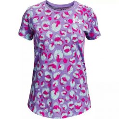 Koszulka dziewczęca Under Armour Live Fierce Instinct Print SS. Fioletowe koszulki dziewczęce Under Armour, xl, bez wzorów, bez ramiączek. Za 49.99 zł.
