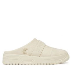 Klapki Karl Kani. Brązowe klapki damskie Karl Kani, bez wzorów, bez obcasa. Za 219.99 zł.