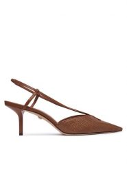 Max Mara Szpilki 2614521192600 Brązowy. Brązowe szpilki Max Mara, bez wzorów, ze skóry, bez obcasa. Za 1,734.99 zł.