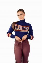 Golf jeździecki damski JD Attack Zenya. Czerwone golfy damskie JD ATTACK, l, bez wzorów, z dzianiny, bez ramiączek. Za 239.00 zł.