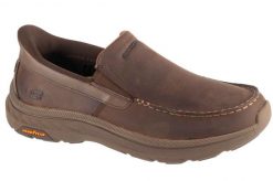 Buty sportowe Sneakersy męskie, Slip-Ins: Pollard - Osgood. Brązowe buty sportowe na co dzień męskie Skechers, z materiału, bez zapięcia, trekkingowe. Za 389.99 zł.