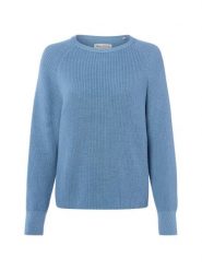 Marc O'Polo Sweter z dzianiny Kobiety Bawełna niebieski, M. Niebieskie swetry klasyczne damskie Marc O´Polo, m, z bawełny, bez kołnierzyka. Za 429.95 zł.