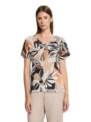 Betty Barclay Koszulka w kolorze beżowo-czarnym rozmiar: 44. Brązowe t-shirty damskie Betty Barclay, bez wzorów, bez kołnierzyka. Za 91.77 zł.