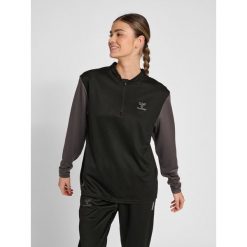 Bluza damska z zamkiem 1/2 z poliestru Hummel Off-Grid. Czarne bluzy bez kaptura damskie HUMMEL, z poliesteru. Za 188.50 zł.