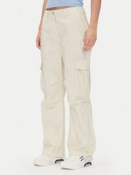 Tommy Jeans Spodnie materiałowe Tjw Cargo Relaxed Straight DW0DW20350 Beżowy Relaxed Fit. Brązowe jeansy damskie Tommy Jeans, bez wzorów, z jeansu. Za 259.99 zł.