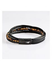 U.S. Polo Assn. Skórzana bransoletka rozmiar: onesize. Brązowe biżuteria dla mężczyzn U.S. Polo Assn., ze stali. Za 100.99 zł.