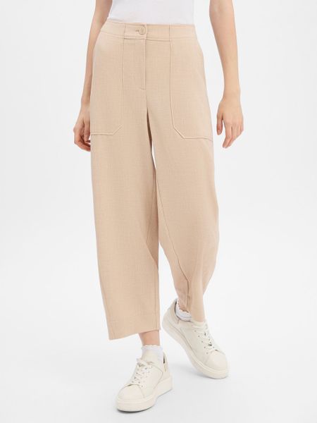 Opus Spodnie culottes - Myha fresh Kobiety beżowy, 40. Brązowe spodnie materiałowe damskie Opus, bez wzorów, z materiału. Za 229.95 zł.