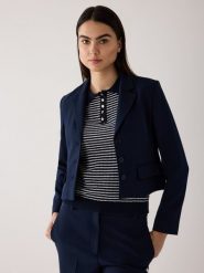 More & More Krótka marynarka damska Kobiety niebieski, 44. Niebieskie marynarki i żakiety damskie MORE & MORE, bez wzorów, z syntetyku. Za 679.95 zł.