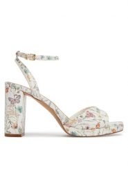 Aldo Sandały Gracious 14298548 Biały. Białe sandały damskie Aldo, bez wzorów, ze skóry, bez obcasa, na słupku. Za 339.99 zł.