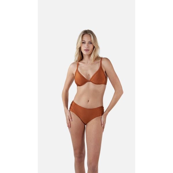 Figi do kostiumów kąpielowych dla kobiet Barts Isla Mid Waist. Brązowe figi damskie Barts, l, bez wzorów. Za 181.00 zł.
