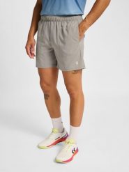 Szorty Hummel Pulse Workout. Szare szorty damskie HUMMEL, bez wzorów, z materiału, eleganckie, z standardowym stanem. Za 213.00 zł.