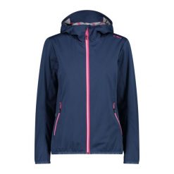 Kurtka z membraną damska CMP Vicky Jacket Fix Hood. Niebieskie kurtki damskie CMP, l, bez wzorów, z poliesteru, bez kaptura. Za 390.95 zł.