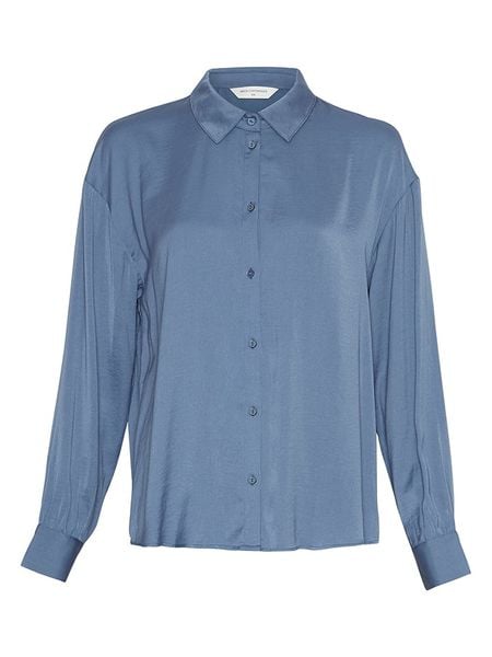 MOSS COPENHAGEN Bluzka w kolorze błękitnym rozmiar: XS/S. Niebieskie bluzki damskie MOSS COPENHAGEN, s, bez wzorów, bez kołnierzyka, bez ramiączek. Za 109.26 zł.