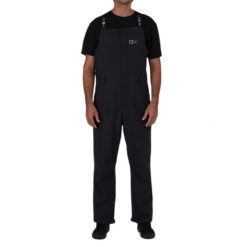 Spodnie ogrodniczki Salty Crew Long Range Bib. Czarne spodnie materiałowe męskie SALTY CREW, bez wzorów, z dzianiny. Za 885.95 zł.
