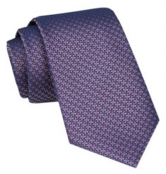 Modny Krawat Męski - Alties - Drobny Wzór w Odcienie Fioletu. Krawaty i muchy męskie Alties, bez wzorów, z tkaniny, eleganckie. Za 49.00 zł.