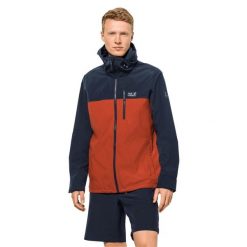 Kurtka wodoodporna Jack Wolfskin Desert Wind. Niebieskie kurtki męskie Jack Wolfskin, m, bez wzorów, z syntetyku, bez kaptura. Za 534.00 zł.