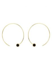 OR Carats Złote kolczyki-półkreole z onyksem rozmiar: onesize. Czarne kolczyki damskie OR Carats, z onyksem, złote. Za 869.99 zł.