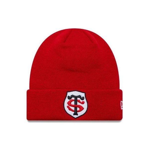 Czapka z daszkiem Core Cuff Stade Toulousain 2025/26. Czerwone czapki męskie New Era, bez wzorów. Za 172.50 zł.