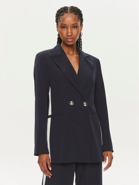 Maryley Marynarka 24EB212/04BL Granatowy Regular Fit. Niebieskie marynarki i żakiety damskie Maryley, xl, bez wzorów, z syntetyku. Za 309.99 zł.