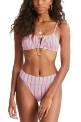 Góra od bikini Billabong Surf Stripe Coco Bralette. Niebieskie bikini damskie Billabong, bez wzorów. Za 79.49 zł.