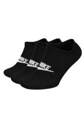 SKARPETY Nike Sportswear Everyday Essential No Show Socks 3P. Czarne skarpetki damskie Nike, bez wzorów, z bawełny. Za 190.00 zł.