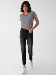 LTB Dżinsy "Freya" - Mom fit - w kolorze czarnym rozmiar: W29/L32. Czarne jeansy damskie LTB, z podwyższonym stanem. Za 95.69 zł.