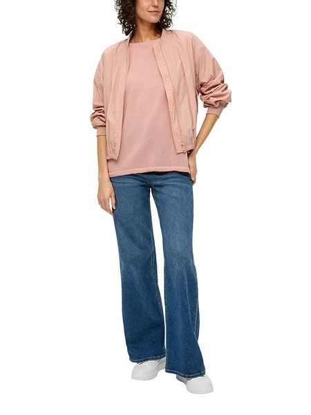 S.Oliver Koszulka w kolorze jasnoróżowym rozmiar: onesize. Różowe bluzki damskie S.Oliver, s, bez wzorów, ze splotem, bez kołnierzyka, bez ramiączek. Za 61.31 zł.