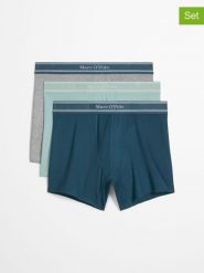Marc O´Polo Bodywear Bokserki (3 pary) w kolorze niebiesko-turkusowo-szarym rozmiar: M. Niebieskie bokserki męskie bez wzorów. Za 88.95 zł.