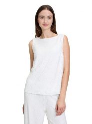 BETTY & CO Top w kolorze białym rozmiar: 46. Białe topy damskie Betty & Co., bez wzorów, z koronki, bez kołnierzyka. Za 104.95 zł.